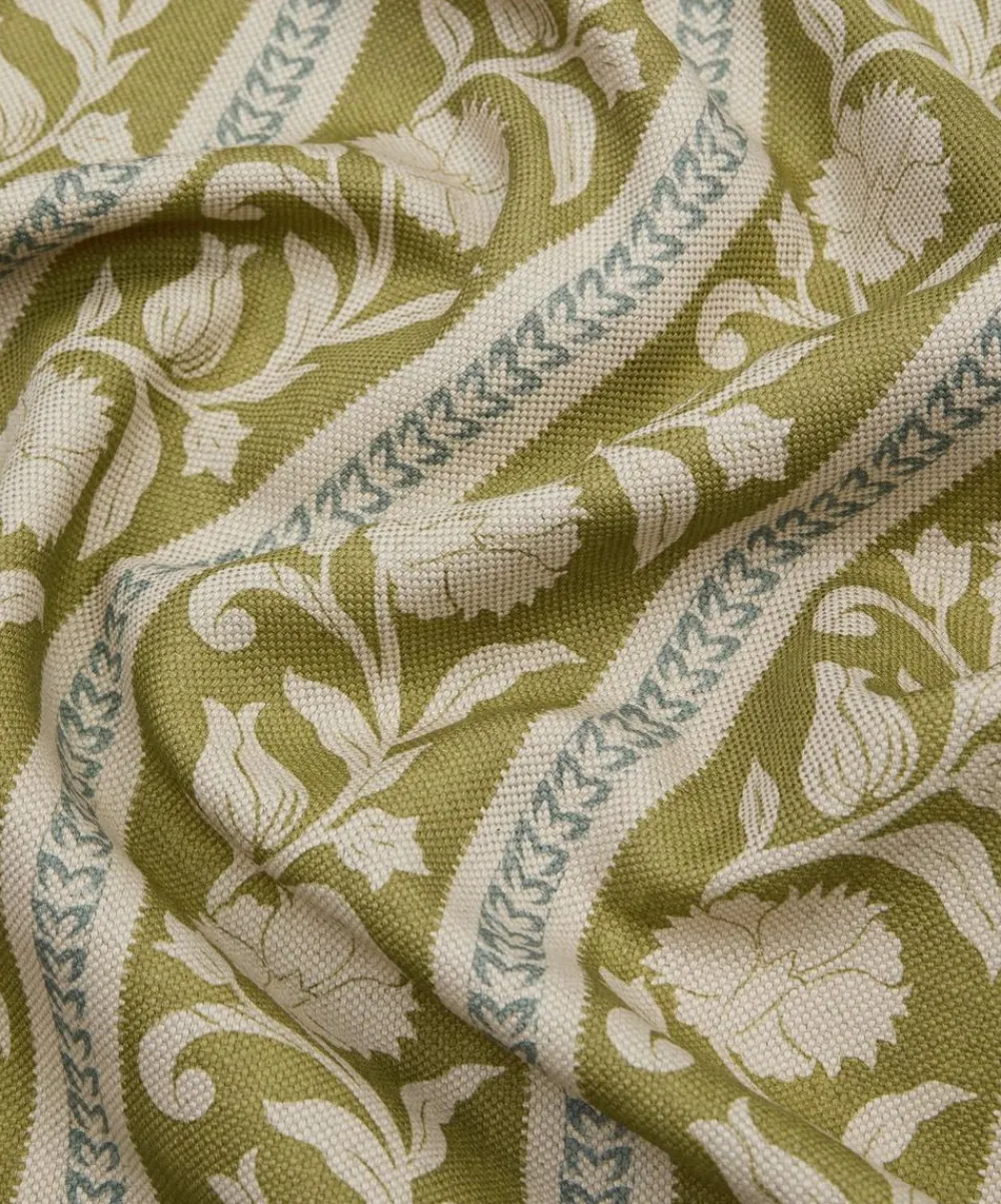 Liberty Interiors Furnishing Fabrics^Sambourne Stripe in Kelp
