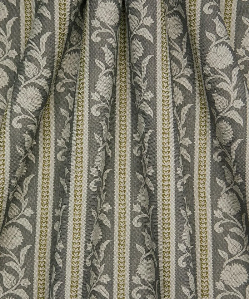 Liberty Interiors Furnishing Fabrics^Sambourne Stripe in Pewter