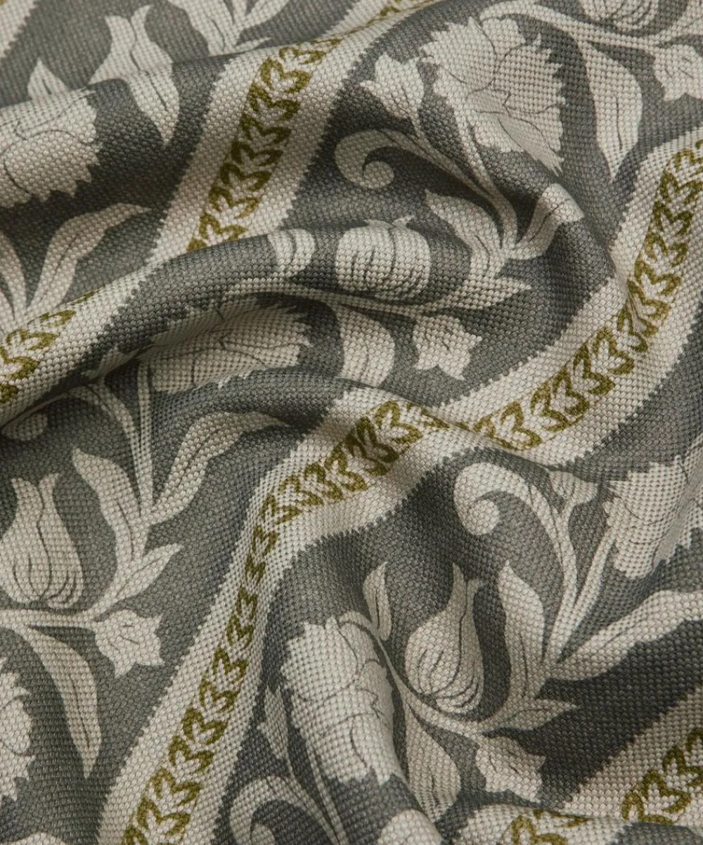 Liberty Interiors Furnishing Fabrics^Sambourne Stripe in Pewter