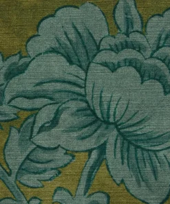 Liberty Interiors Furnishing Fabrics^Sambourne Vine Downley Velvet in Kelp
