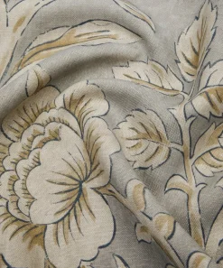 Liberty Interiors Furnishing Fabrics^Sambourne Vine Wycombe Linen in Pewter