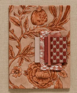 Liberty Interiors Furnishing Fabrics^Sambourne Vine Wycombe Linen in Cinnabar