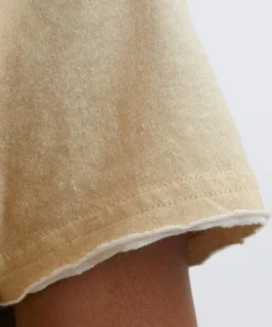 Acne Studios Tops^Sand Beige Branded T-Shirt