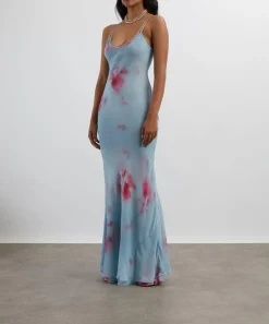 Rat & Boa Dresses^Sascha Blue Double-Layered Maxi Dress