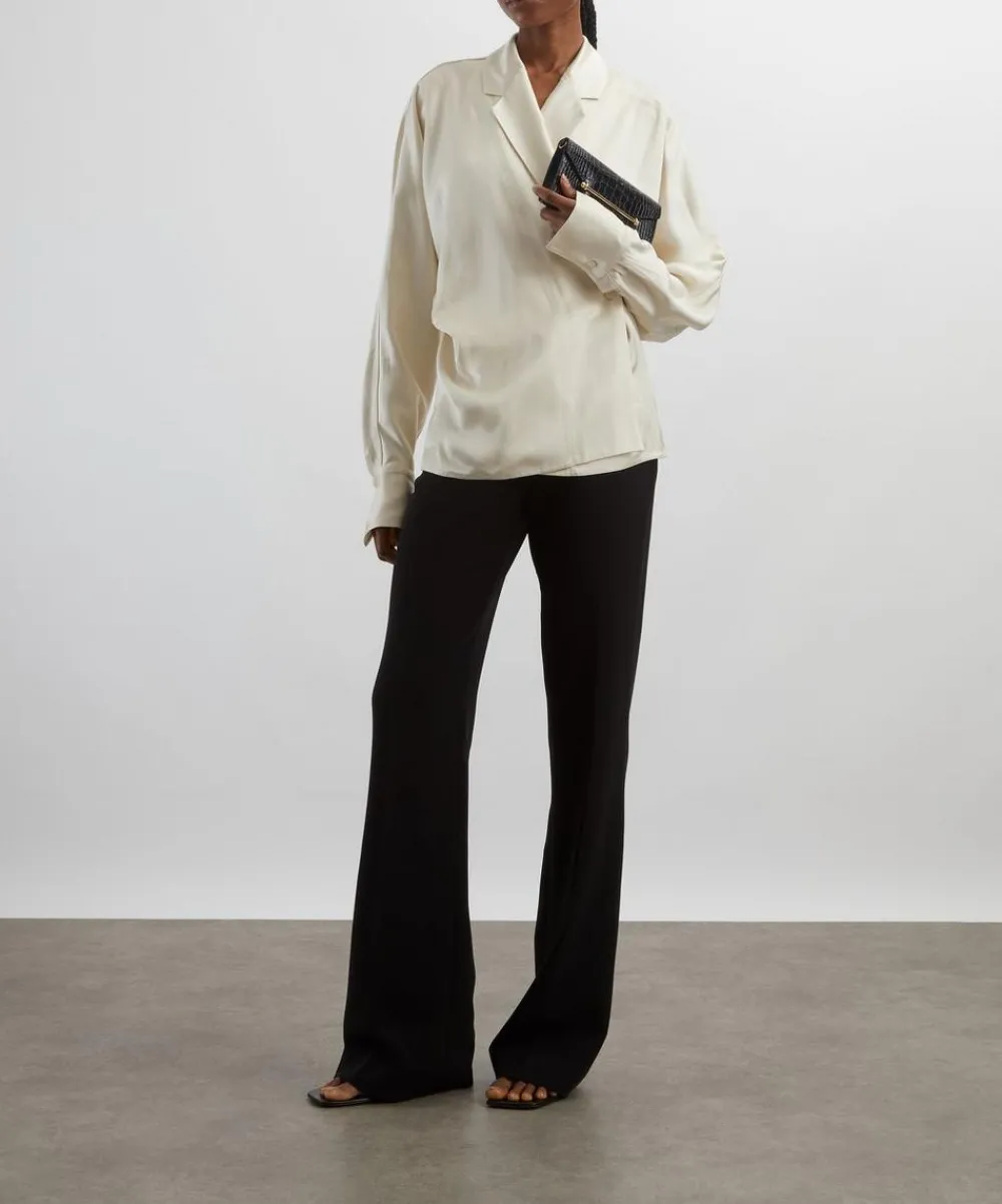 Toteme Tops^Satin Wrap Blouse