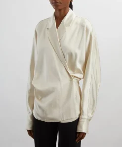 Toteme Tops^Satin Wrap Blouse