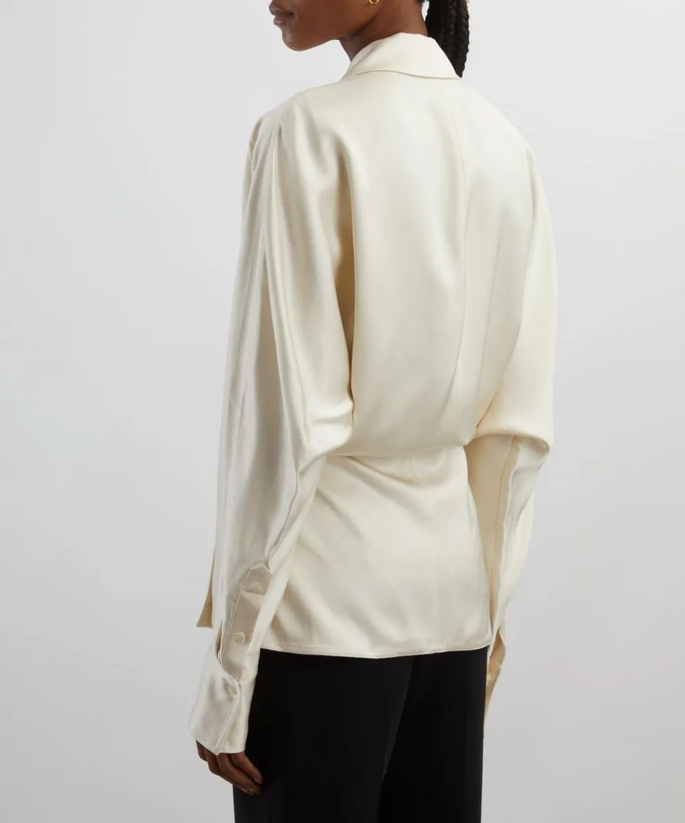 Toteme Tops^Satin Wrap Blouse