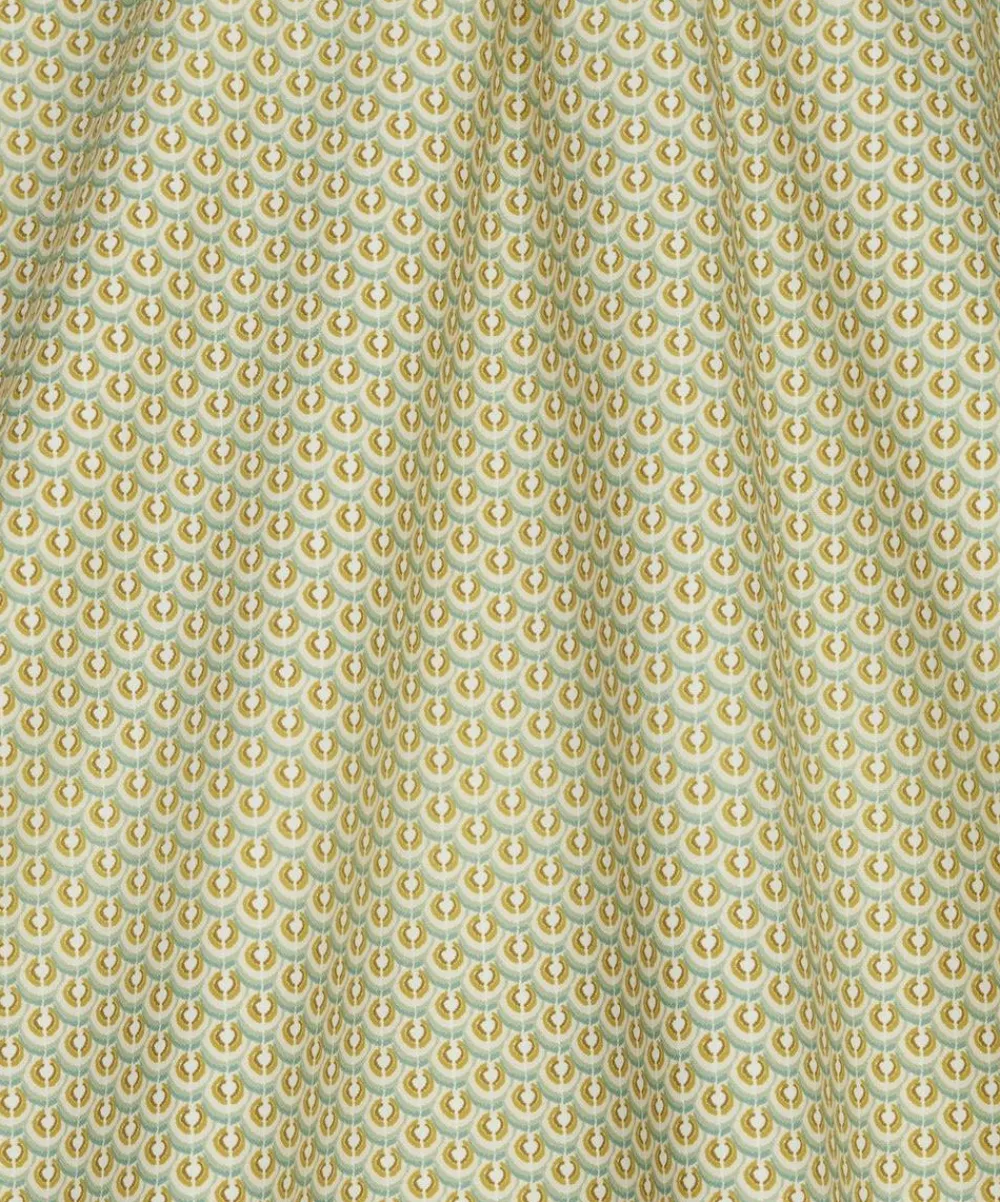 Liberty Interiors Furnishing Fabrics^Scallop Spot Cotton in Fennel
