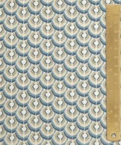 Liberty Interiors Furnishing Fabrics^Scallop Spot Cotton in Lapis