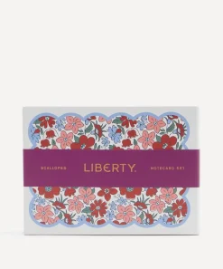 Liberty Stationery And Games^Scalloped Shaped Notecards Set of 8