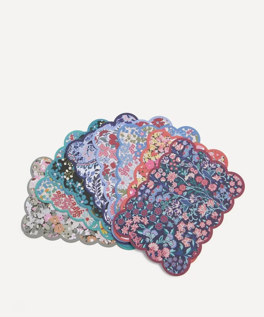 Liberty Stationery And Games^Scalloped Shaped Notecards Set of 8