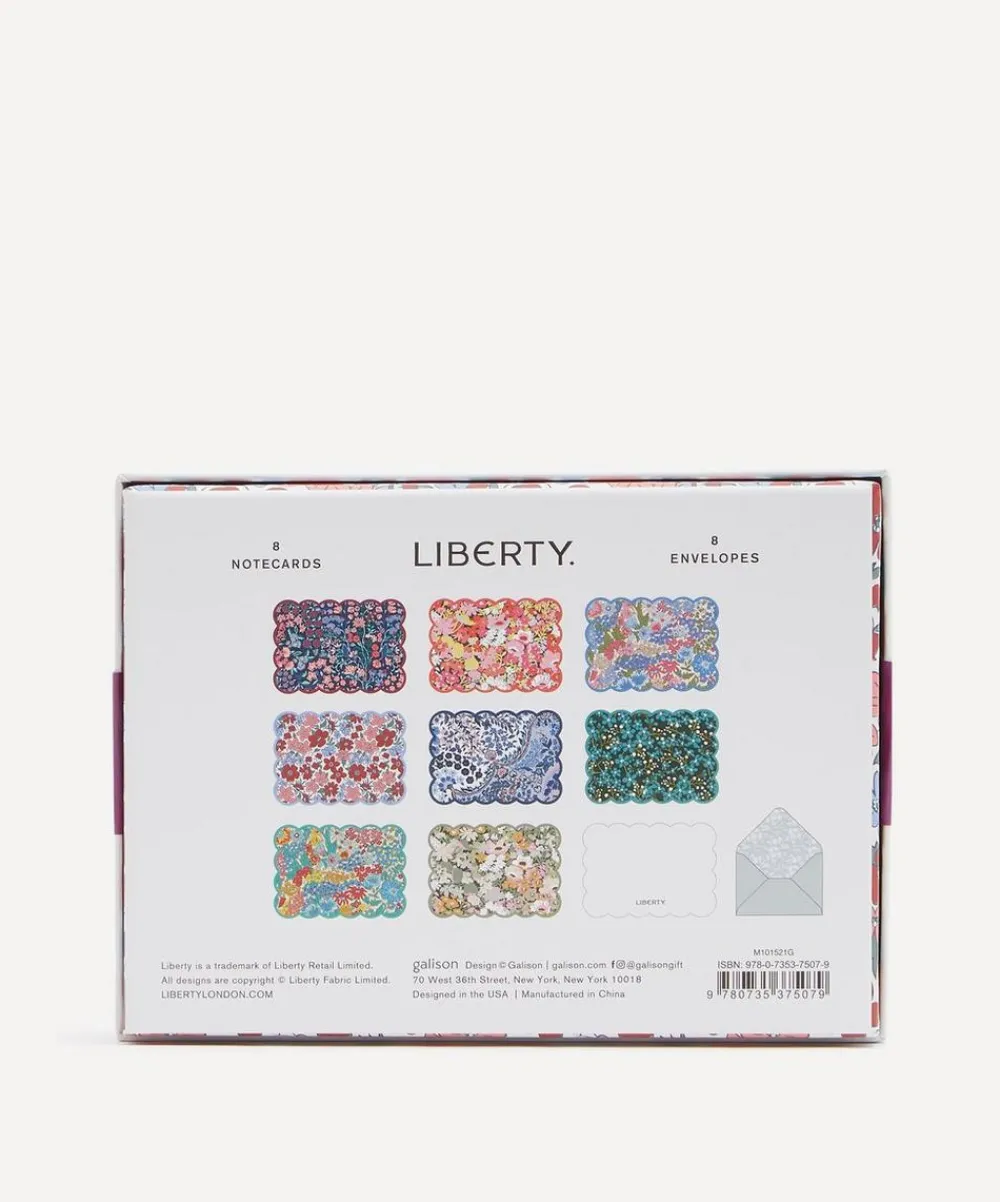 Liberty Stationery And Games^Scalloped Shaped Notecards Set of 8
