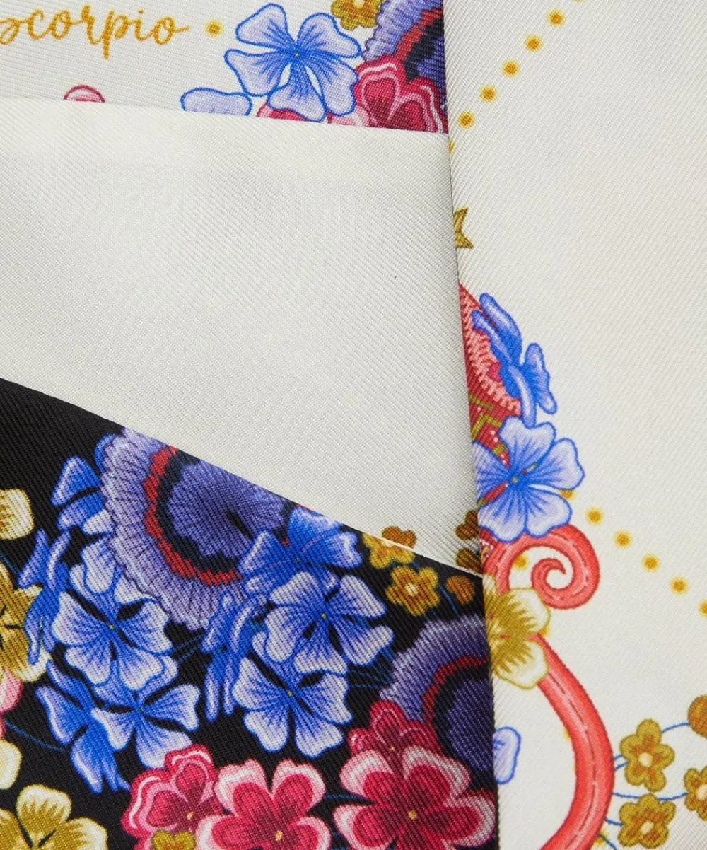 Liberty Scarves^Scorpio 5X88 Ribbonette Silk Scarf