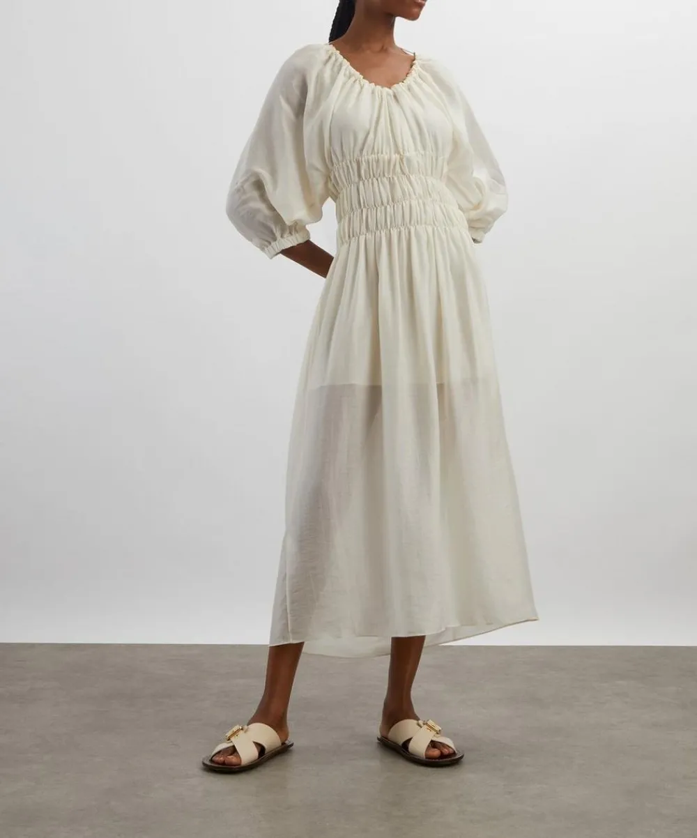 AKYN Dresses^Selena Off-White Dress