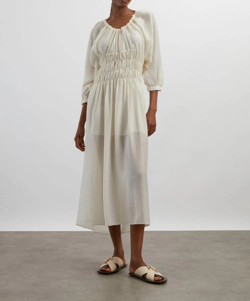 AKYN Dresses^Selena Off-White Dress