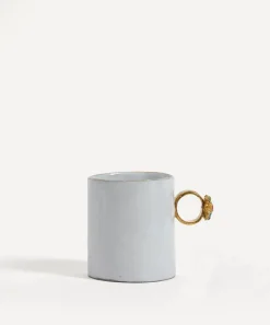 Astier de Villatte Glass & Drinksware^Serena Fancy Ring Ceramic Cup