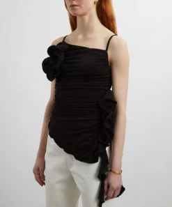 Aje Tops^Serene Asymmetric Gathered Top
