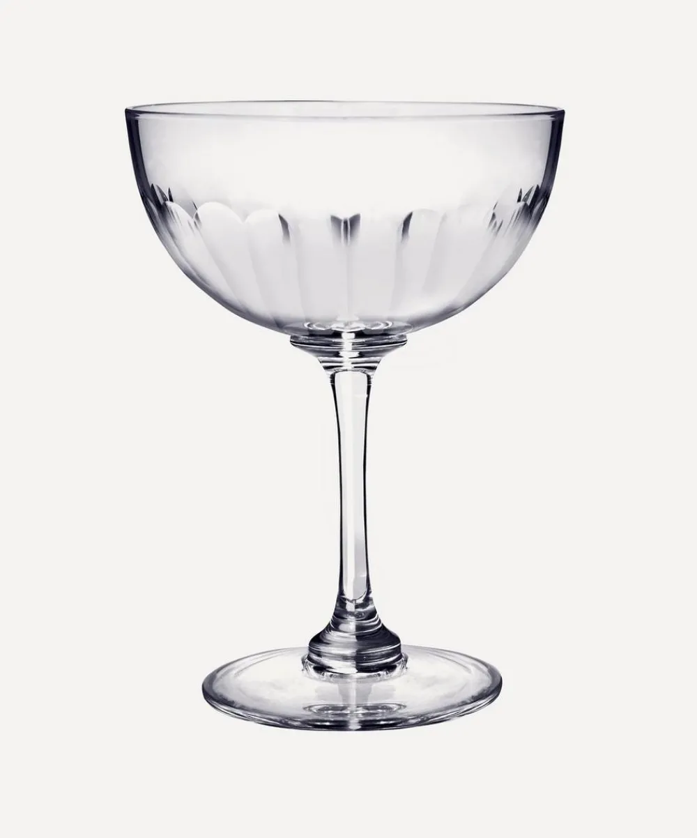 The Vintage List Glass & Drinksware^Set of Six Lens Champagne Coupes