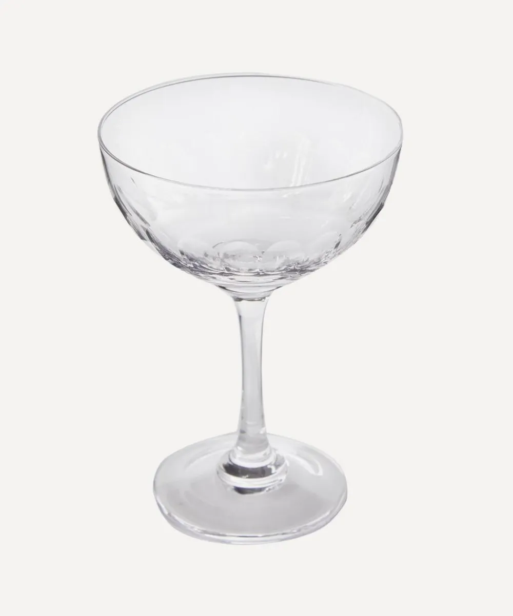 The Vintage List Glass & Drinksware^Set of Six Lens Champagne Coupes