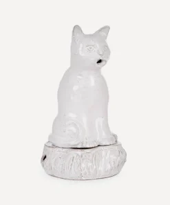 Astier de Villatte Candles & Candle Holders^Setsuko Cat Glazed Terracotta Incense Holder
