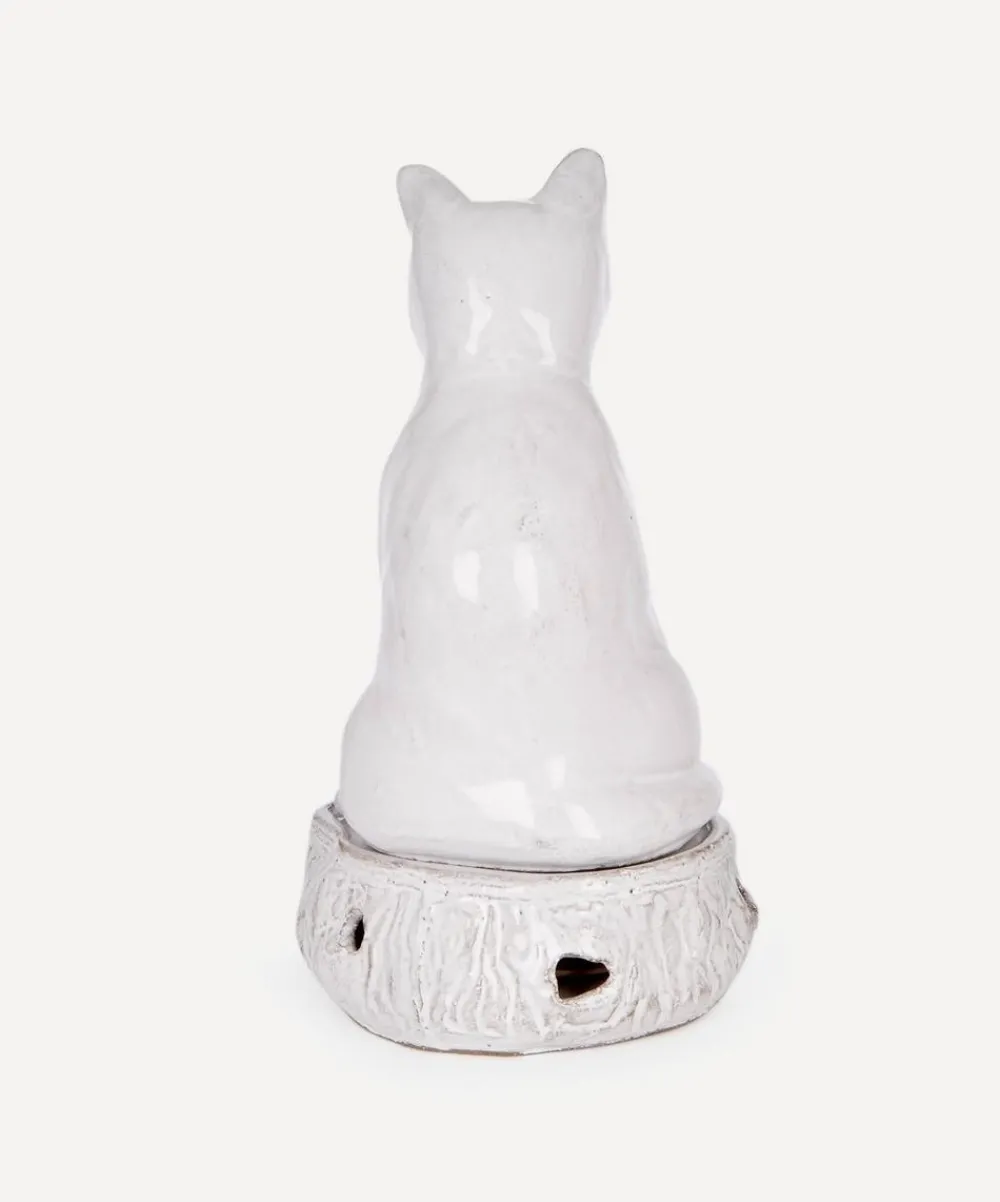 Astier de Villatte Candles & Candle Holders^Setsuko Cat Glazed Terracotta Incense Holder