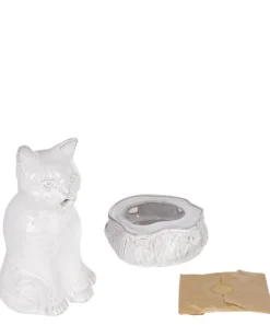 Astier de Villatte Candles & Candle Holders^Setsuko Cat Glazed Terracotta Incense Holder