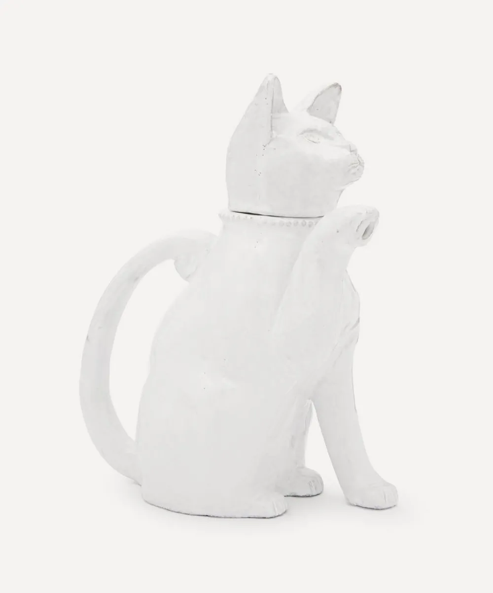 Astier de Villatte Glass & Drinksware^Setsuko Large Cat Teapot