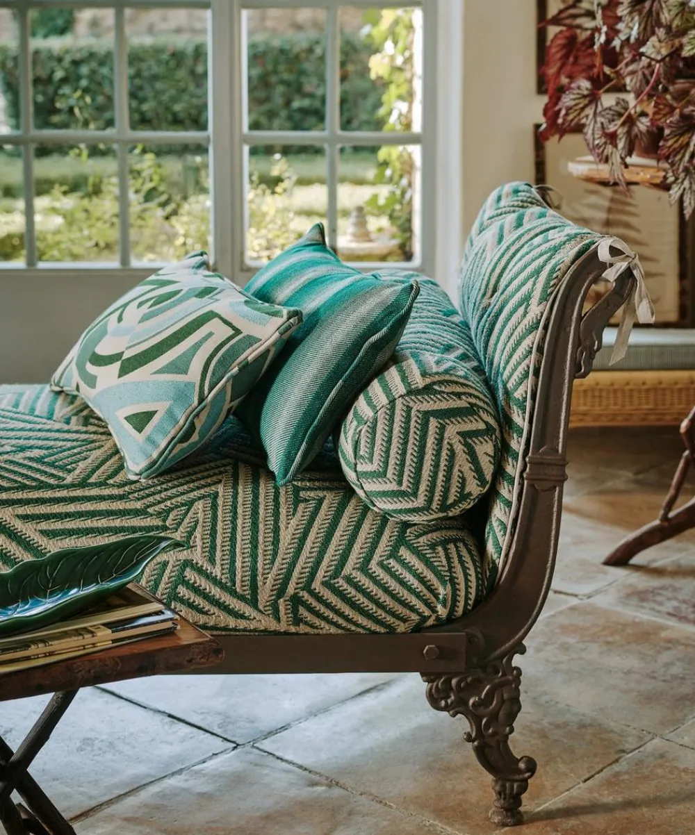 Liberty Interiors Furnishing Fabrics^Shadow Stripe Weave in Amalfi