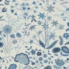 Liberty Interiors Furnishing Fabrics^Shepherdly Flowers Cotton in Lapis