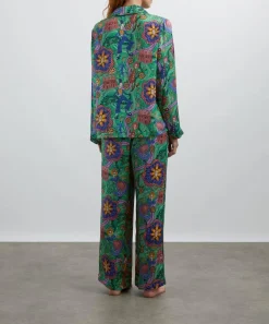 Liberty Sleepwear^Shirley Smith Silk-Satin Pyjama Set
