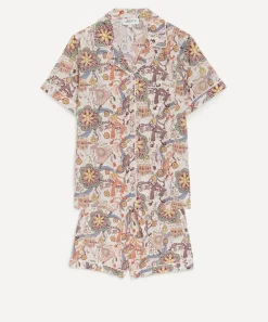 Liberty Sleepwear^Shirley Smith Tana Lawn™ Cotton Short Pyjama Set in Shirley Smith