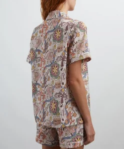 Liberty Sleepwear^Shirley Smith Tana Lawn™ Cotton Short Pyjama Set in Shirley Smith
