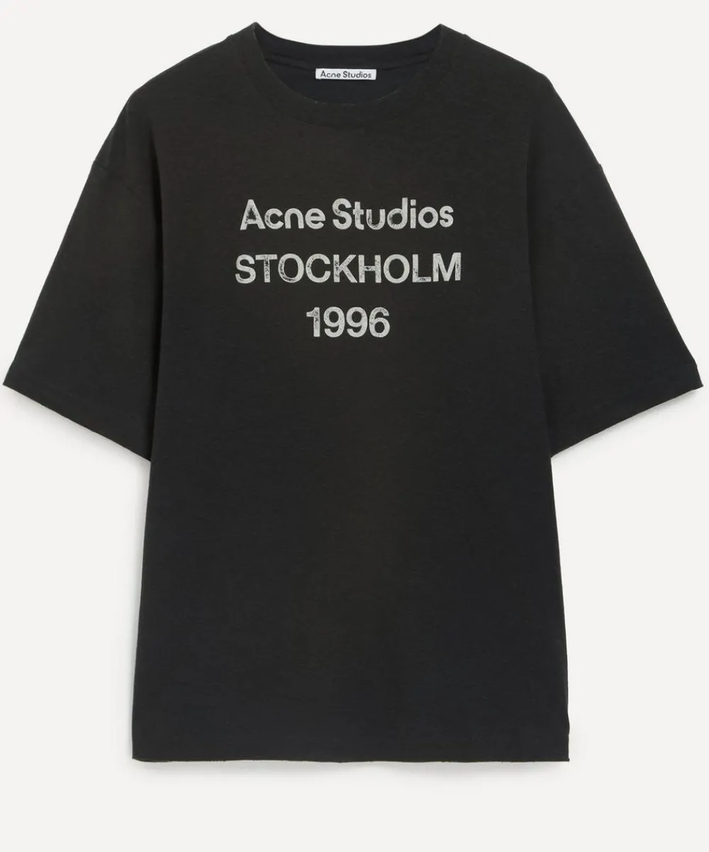 Acne Studios Tops^Short Sleeve Logo T-Shirt
