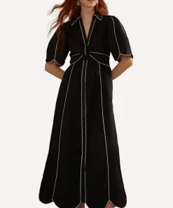 FARM Rio Dresses^Short Sleeve Midi Dress