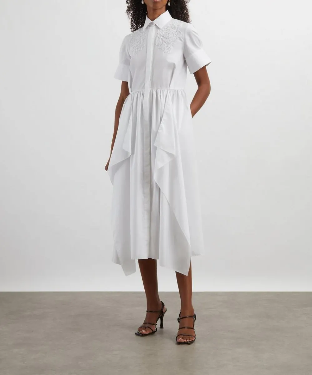 Erdem Dresses^Short-Sleeve Midi Shirt Dress