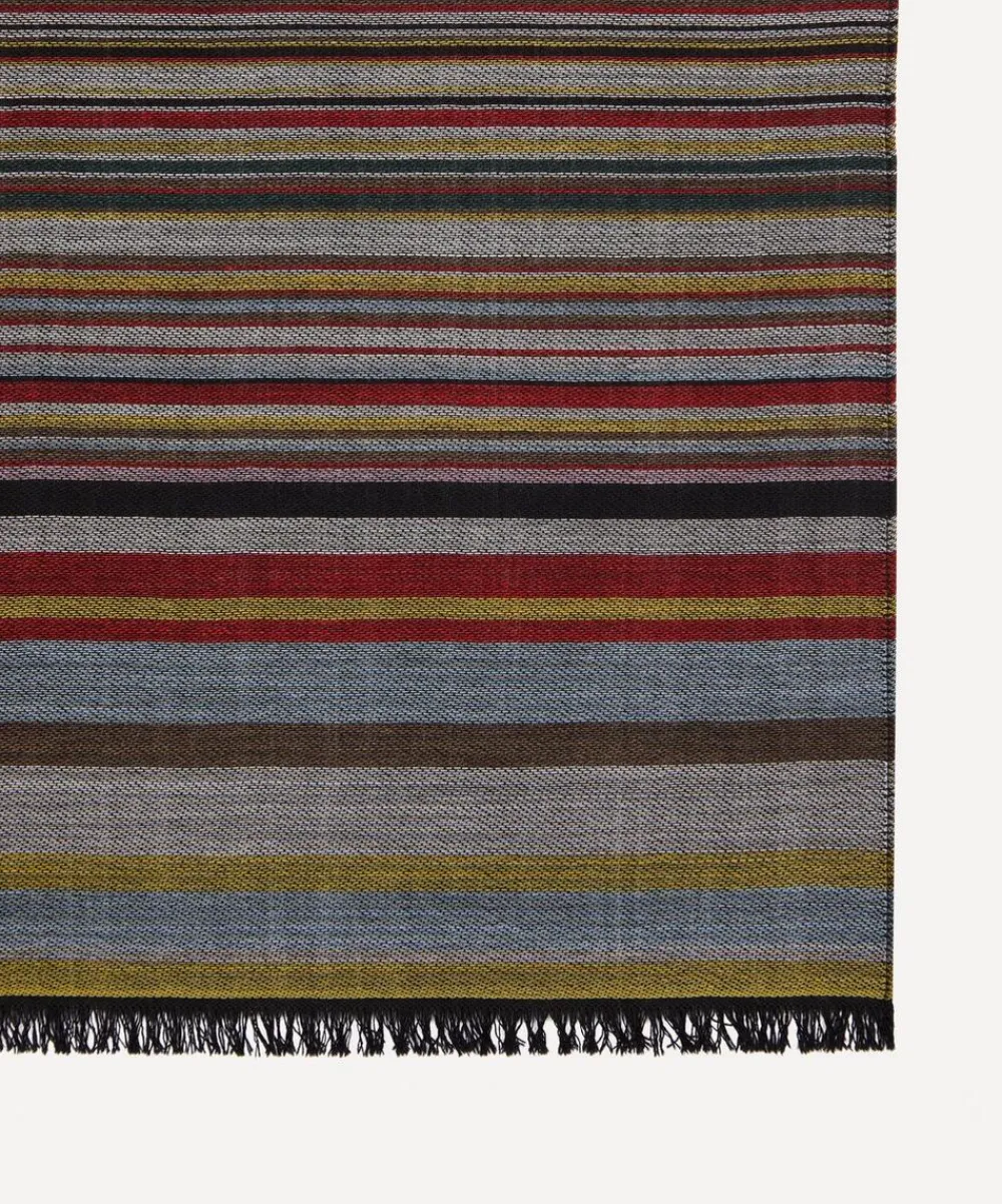 Paul Smith Scarves^Signature Stripe Silk-Wool Blend Scarf