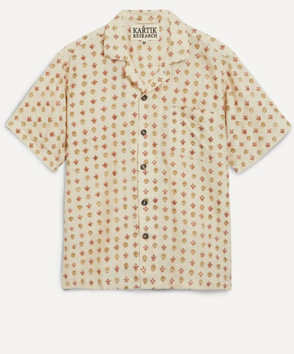 Kartik Research Shirts^Silk Camp Shirt