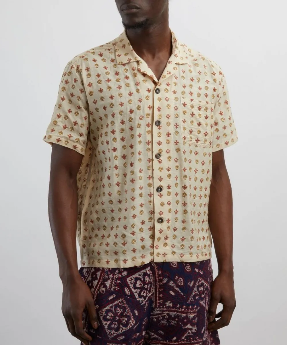 Kartik Research Shirts^Silk Camp Shirt