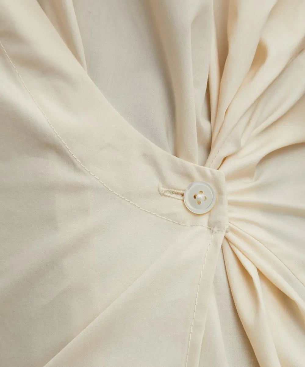 Lemaire Tops^Silk Straight Collar Twisted Shirt