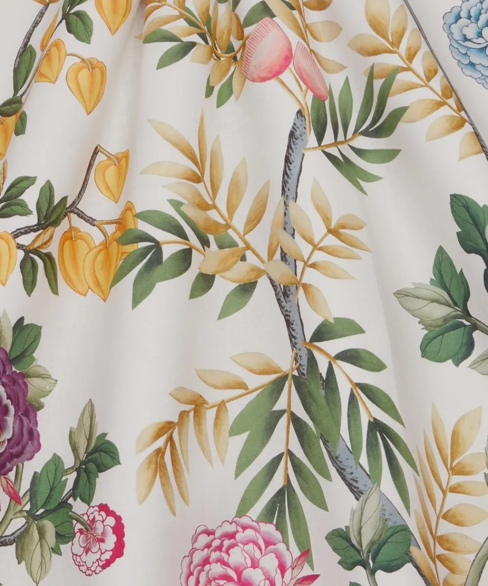 Liberty Interiors Furnishing Fabrics^Silk Tree Linen in Lichen