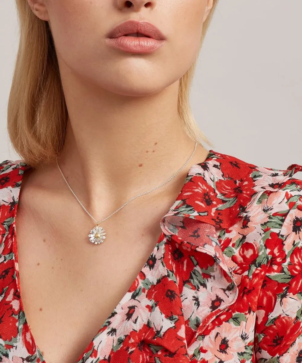 Alex Monroe Necklaces^Silver Big Daisy Pendant Necklace