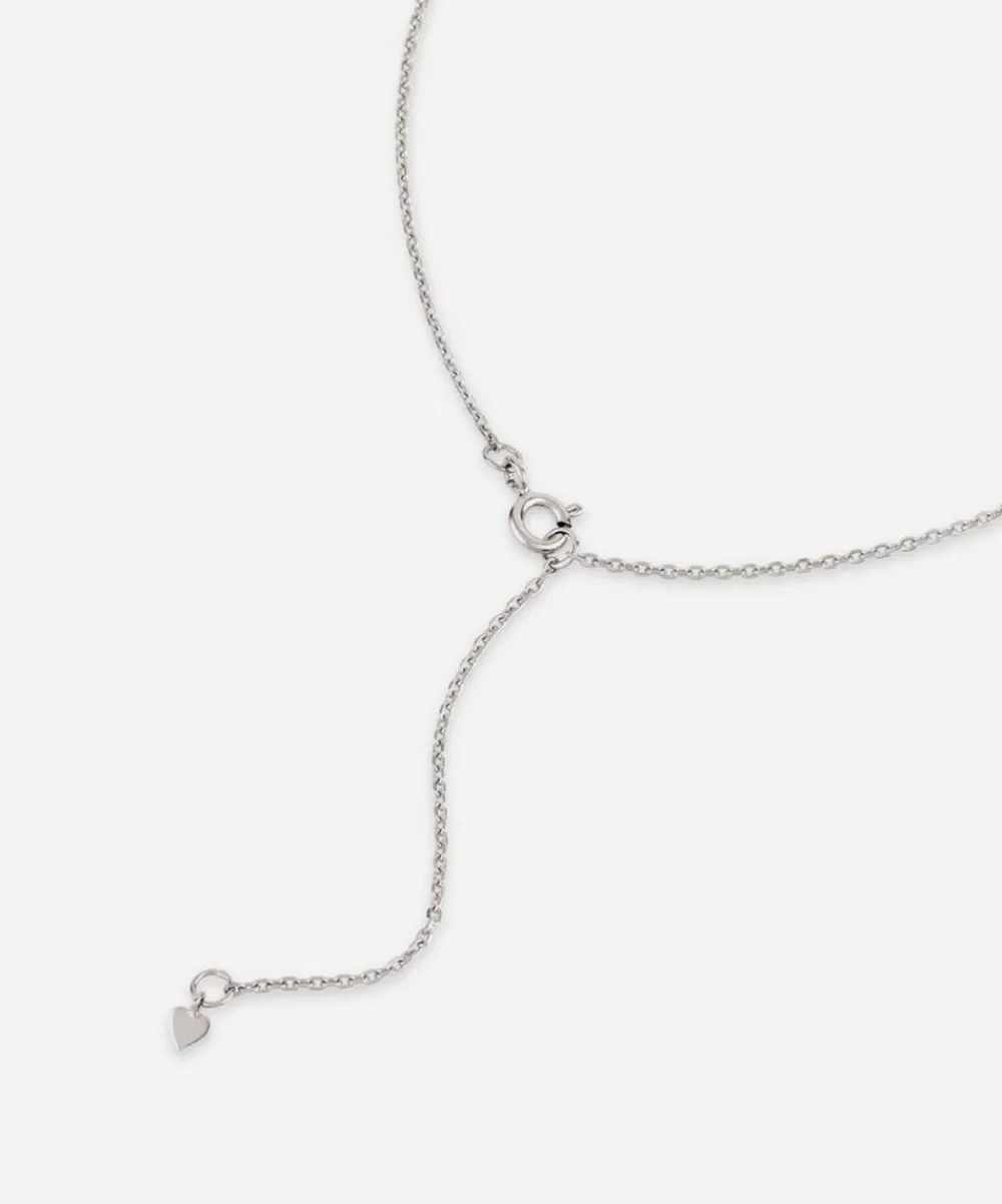 Dinny Hall Necklaces^Silver Bijou Folded Heart Duo Pendant Necklace