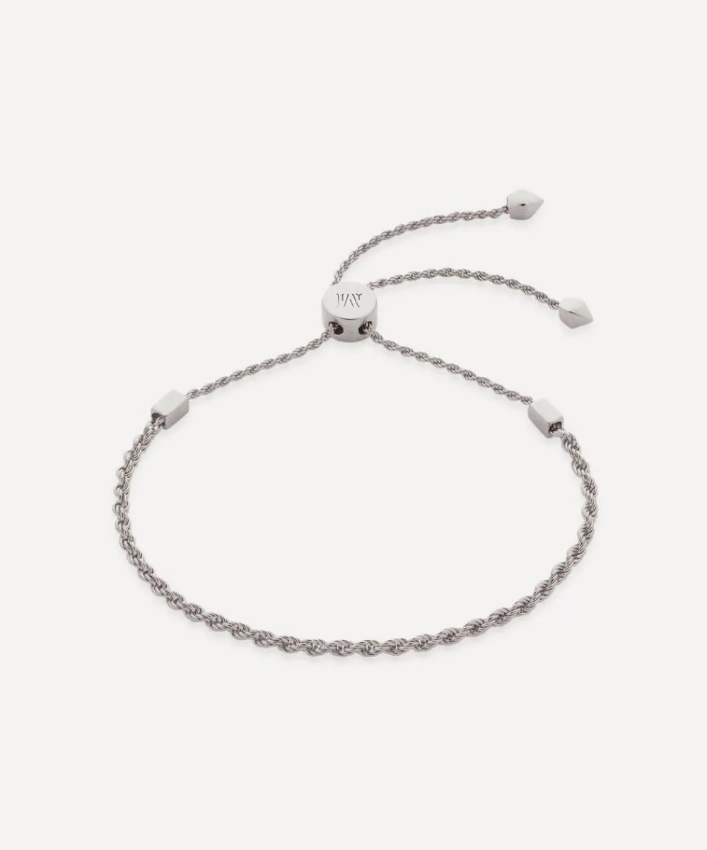 Monica Vinader Bracelets^Silver Corda Fine Chain Friendship Bracelet