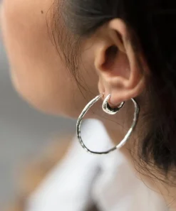 Monica Vinader Earrings^Silver Deia Huggie Hoop Earrings