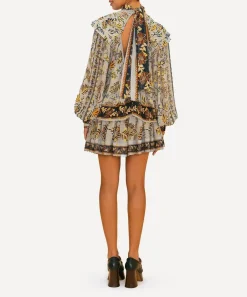 FARM Rio Tops^Silver Floral Tapestry Long Sleeve Blouse