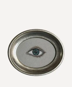 Patch NYC Wall Art|Living Room^Silver Frame Left Eye Art Print