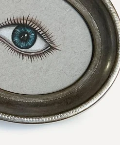Patch NYC Wall Art|Living Room^Silver Frame Left Eye Art Print