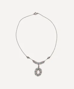 Kojis Necklaces|Necklaces^Silver Jessie M King for Liberty Turquoise and Pearl Pendant Necklace