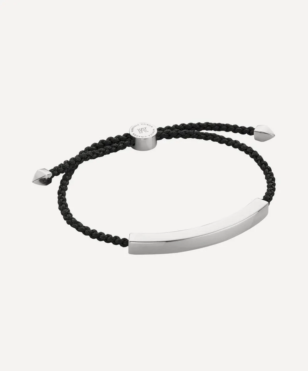 Monica Vinader Bracelets^Silver Linear Large Men's Friendship Bracelet