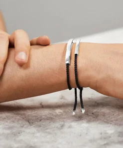 Monica Vinader Bracelets^Silver Linear Large Men's Friendship Bracelet
